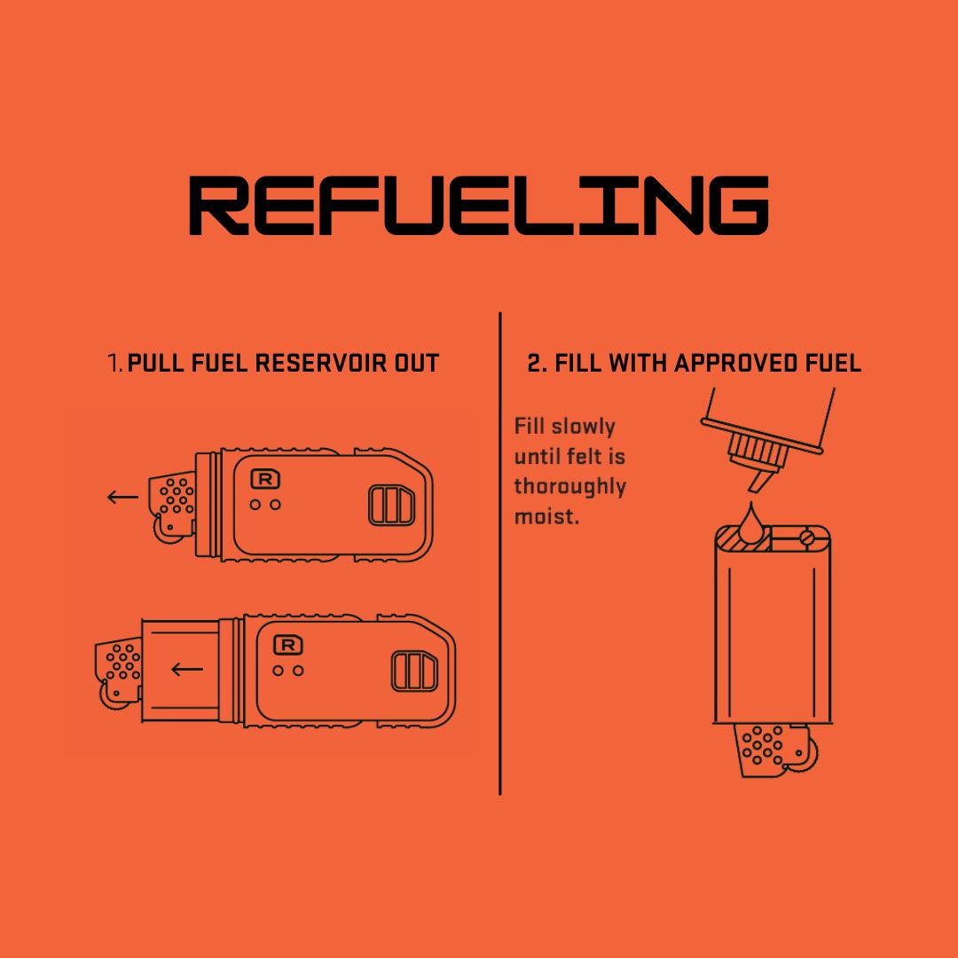 How to refill Radlight survival lighter